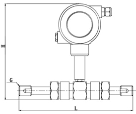 涡轮流量计产品外形尺寸